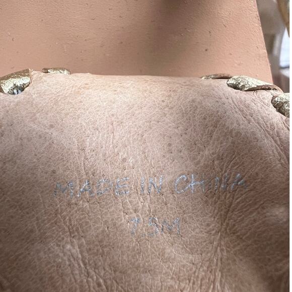 Jack Rogers Navy and Gold Sandals size 7.5 - Picture 6 of 6